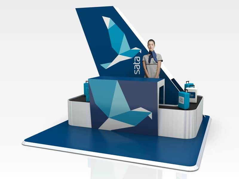 3D stand design for SATA Airlines